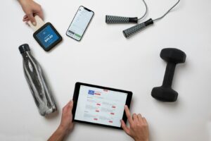 Fitness equipment, smartphone, tablet, and payment terminal